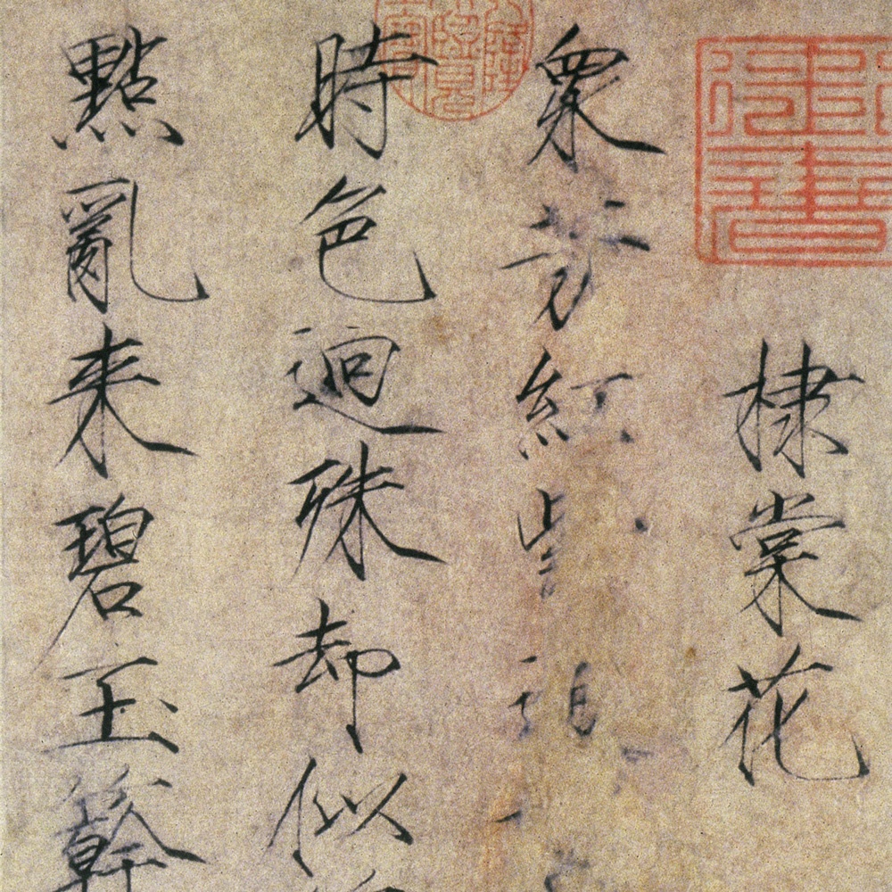 棣棠花、笋石诗帖-预览图